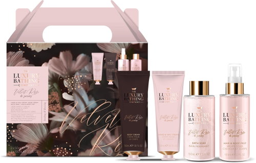 GRACE COLE Dárková sada péče o tělo - Růže & Pivoňka 4 ks - Cosmetic Gift Set - Main image