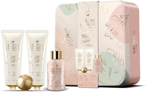 GRACE COLE Dárková sada péče o tělo v plechovce - Vanilka 4 ks - Cosmetic Gift Set - Main image