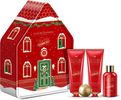 GRACE COLE Dárková sada péče o tělo v plechovce - Fík & Brusinka 4 ks - Cosmetic Gift Set - Main image