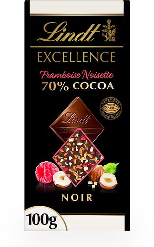 Lindt Excellence passion raspberry hazelnut 100 g - Chocolate - Main image