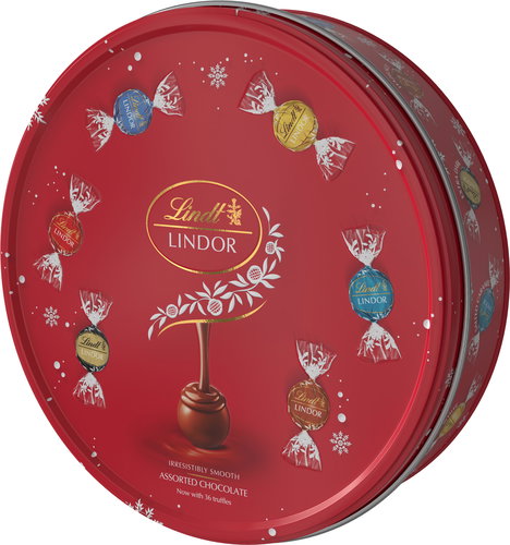 LINDT Lindor Sharing Tin 450 g - Box of Chocolates - Main image