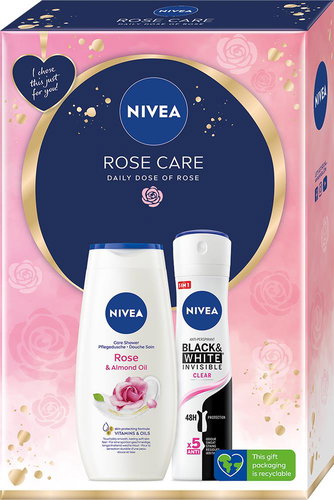 NIVEA Rose Care Set 400 ml - Cosmetic Gift Set - Main image