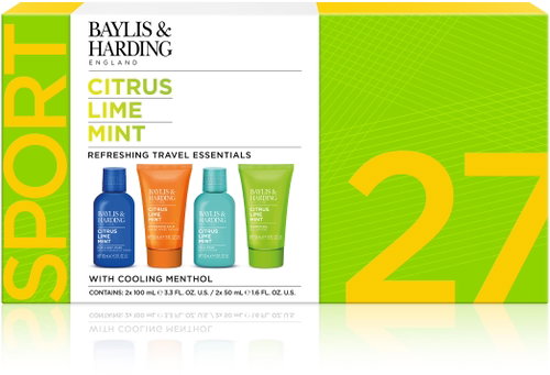 BAYLIS & HARDING Men's body care gift set 4 pcs - Lime & Mint 300 ml - Men's Cosmetic Set - Main image
