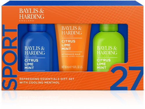 BAYLIS and HARDING Férfi testápoló ajándék szett, 3 db - Lime és Menta, 250 ml - Férfi kozmetikai szett - Fő fotó