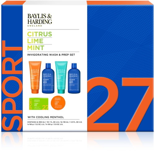 BAYLIS & HARDING Men's body care gift set 6 pcs - Lime & Mint 860 ml - Men's Cosmetic Set - Main image
