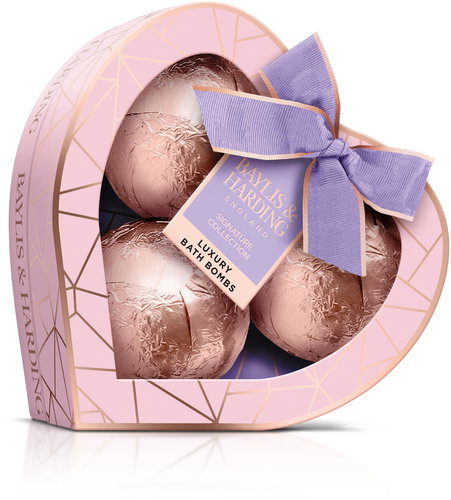 BAYLIS & HARDING Sada šumivých koulí - Jojoba & Vanilka 3 × 120 g - Cosmetic Gift Set - Main image