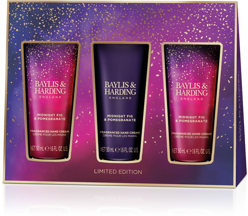 BAYLIS & HARDING Sada krémů na ruce - Fík & granátové jablko 3 × 50 ml - Cosmetic Gift Set - Main image