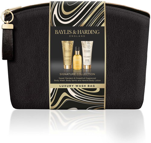 BAYLIS & HARDING Sada péče o tělo v kosmetické taštičce 3 ks - Mandarinka & grepfruit 300 ml - Cosmetic Gift Set - Main image