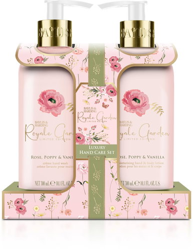 BAYLIS & HARDING Sada péče o ruce 2 ml - Růže Vlčí mák & Vanilka 600 ml - Cosmetic Gift Set - Main image