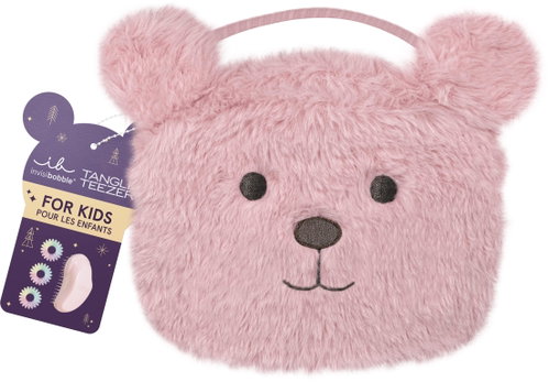 INVISIBOBBLE/TANGLE TEEZER Kids Set Pink Teddy 4 ks - Haircare Set - Main image