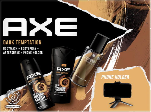 AXE Dark Temptation + telefontartó, 500ml - Férfi kozmetikai szett - Fő fotó