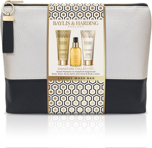 BAYLIS & HARDING Body care gift set in cosmetic bag Mandarin & Grapefruit 300 ml - Cosmetic Gift Set - Main image