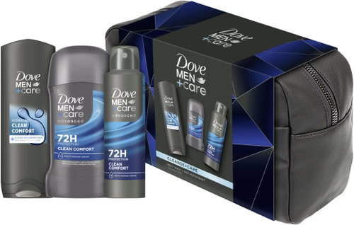 DOVE Men+Care Clean Comfort set with toiletry bag 450ml - Cosmetic Gift Set - Main image