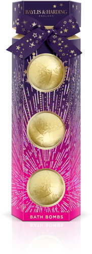 BAYLIS & HARDING Gift set of sparkling bath balls Fig & Pomegranate 300 g - Cosmetic Gift Set - Main image
