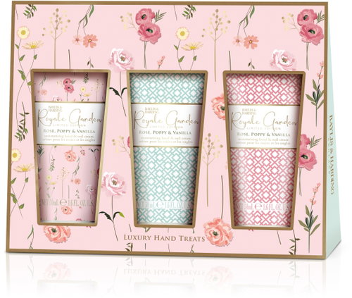 BAYLIS & HARDING Hand Cream Set Rose, Poppy & Vanilla 150 ml - Cosmetic Gift Set - Main image