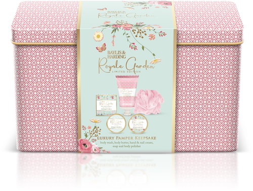 BAYLIS & HARDING testápoló ajándékcsomag dobozban, Rózsa, Mák & Vanília 150 ml - Kozmetikai ajándékcsomag - Fő fotó