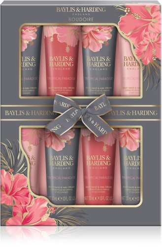 BAYLIS & HARDING Hand Cream Set for Women Banana, Peach & Orange Blossom 240 ml - Cosmetic Gift Set - Main image