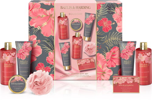 BAYLIS & HARDING Body Care Gift Set Banana, Peach & Orange Blossom 860 ml - Cosmetic Gift Set - Main image