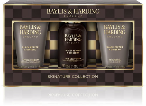 BAYLIS & HARDING Black Pepper & Ginseng 150 ml mini body care gift set - Cosmetic Gift Set - Main image