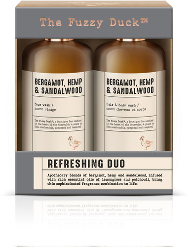 BAYLIS & HARDING Body Care Gift Set Bergamot, Hemp & Sandalwood 600 ml - Men's Cosmetic Set - Main image