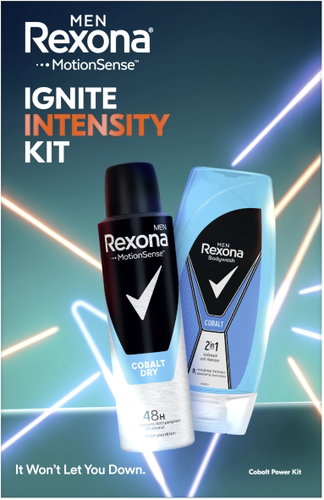 REXONA Cobalt men's cartridge 375 ml - Cosmetic Gift Set - Main image