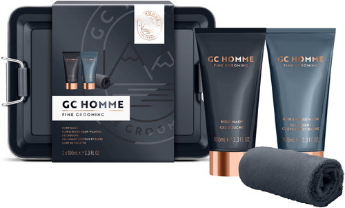 GRACE COLE Black Pepper & Tangerine in a tin 200 ml - Men's Cosmetic Set - Main image