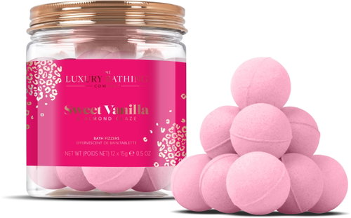 GRACE COLE Gift set of sparkling bath balls Vanilla & Almond 12 pcs - Cosmetic Gift Set - Main image