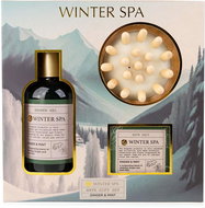 ACCENTRA Winter Spa with wooden massage brush 150 ml - Cosmetic Gift Set