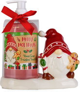 ACCENTRA Gnome Winter Classics s pumpičkou na keramickém dekorativním podstavci 350 ml - Liquid Soap
