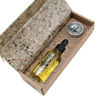 CAPTAIN FAWCETT Gift Set Private Stock Beard Oil & Moustache Wax 65 ml - Men's Cosmetic Set
