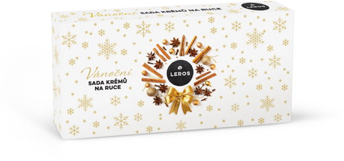 LEROS Christmas set of natural hand creams 120 ml - Cosmetic Gift Set - Main image