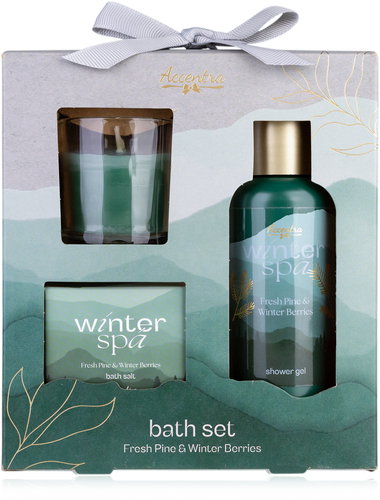ACCENTRA Winter Spa with candle 100 ml - Cosmetic Gift Set - Main image