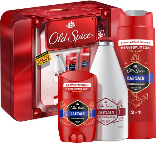 OLD SPICE Captain Tin Box 400 ml - Men's Cosmetic Set - Main image