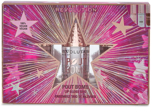REVOLUTION Pout Bomb Plumping Lip Gloss Trio Gift Set 13,8 ml - Cosmetic Gift Set - Main image