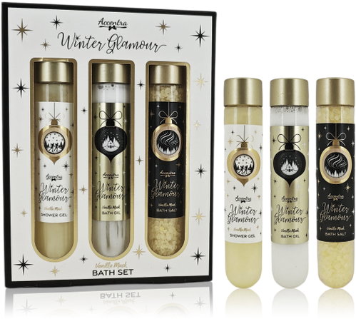 ACCENTRA Winter Glamour ve zkumavkách Vanilka a pižmo 120 ml - Cosmetic Gift Set - Main image