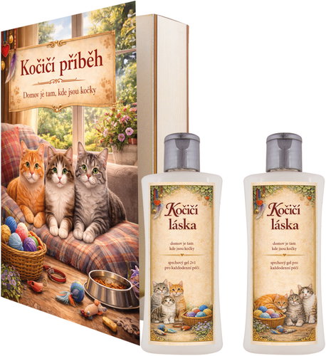 BOHEMIA GIFTS Kniha Kočičí příběh 500 ml - Cosmetic Gift Set - Main image