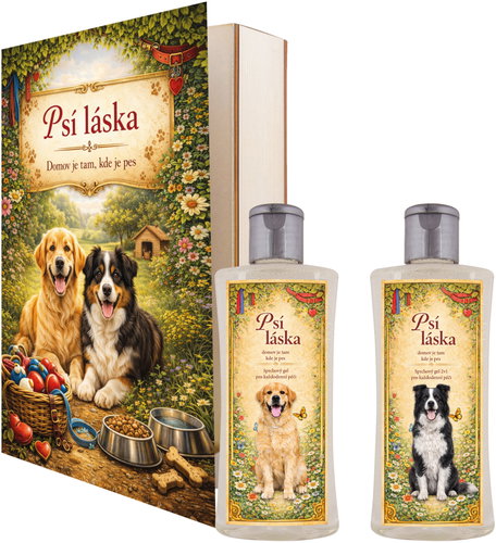 BOHEMIA GIFTS Kniha Psí láska 500 ml - Cosmetic Gift Set - Main image