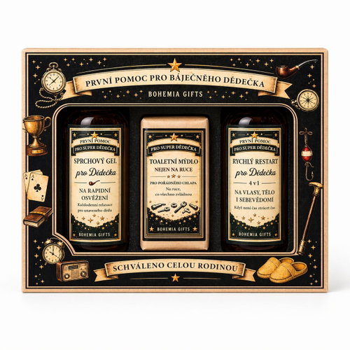 BOHEMIA GIFTS Sada pro super dědu 200 ml - Men's Cosmetic Set - Main image