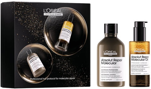 L'ORÉAL PROFESSIONNEL Absolut Repair Molecular Duo Set 390 ml Main image L'ORÉAL PROFESSIONNEL Absolut Repair Molecular Duo Set 390 ml - Haircare Set - Main image