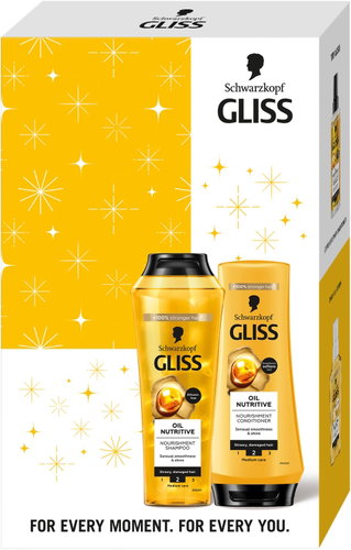 SCHWARZKOPF GLISS Oil Nutritive Box 450ml - Haircare Set - Main image