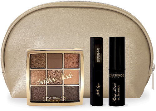 PARISAX Deco 3-piece cosmetic set in a pouch - Cosmetic Gift Set - Main image