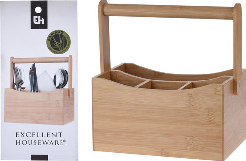 Koopman Bamboo cutlery holder - Cutlery Stand - Main image