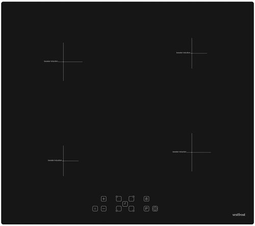 Vestfrost VI-64TT0N10BK Built-in induction hob with touch control - Cooktop - Main image