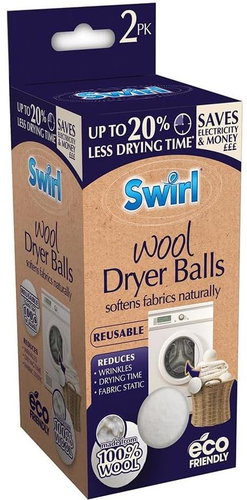 Swirl Wool Balls 100% vlna 2 ks - Dryer Balls - Main image