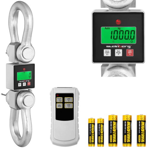 STEINBERG Hanging warehouse hook scale with LCD remote control up to 10 000 kg - Professional Kitchen Scale - Main image