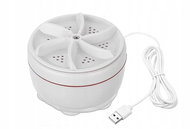 Verk 24412 Skládací přenosná pračka, USB, bílá - Mini Washing Machine