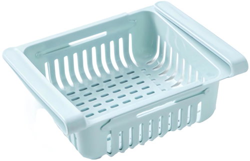 Pronett XJ5262 Adjustable refrigerator storage box 20 - 28 cm blue - Fridge Organiser - Main image