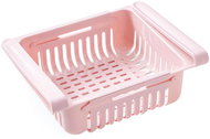 Pronett XJ5262 Adjustable refrigerator storage box 20 - 28 cm pink - Fridge Organiser