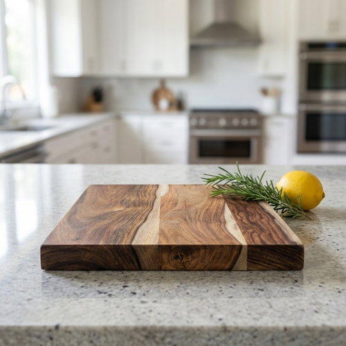 Lakshmi Cutting board 35 × 2,5 × 25 cm made of Indian solid rosewood - Cutting Board - Main image