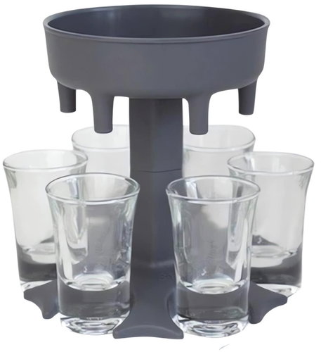 Verk 15983 Dávkovač alkoholu + 6 panáků, šedý - Wine Dispenser - Main image